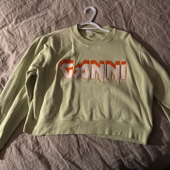 GANNI Green Isoli Rock Sweatshirt - Picture 3 of 5